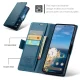 Google Pixel 9 / 9 Pro CASEME Wallet Magnetic Leather Case Cover, Blue | Telefona Vāciņš Maciņš Apvalks Grāmatiņa