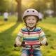 Bērnu velo ķivere Trike Fix ar LED, M (55-58 cm), violeta