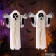 3D papīra spoks Halloween dekorācija, saliekams, balts