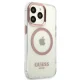 Apple iPhone 13 Pro 6.1\'\' Guess Metal Outline Magsafe Case Cover, Pink | Telefona Maciņš Vāks Apvalks Bampers