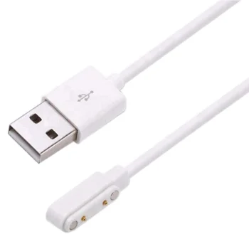 Magnētiskais lādētājs pulkstenim Q55A / Q112A, USB, 50 cm, balts