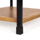 Plaukts ModernHome ar 3 plauktiem, metāla rāmis, bēniņu stils, 29 x 23.5 x 80 cm