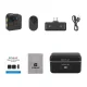 Bezvadu atloka mikrofons Puluz SmartLink WS300, melns