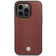 BMW ādas vāciņš iPhone 14 Pro BMHMP14L22RFGR Bordo