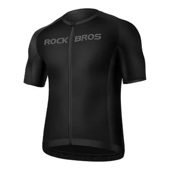 Rockbros 15120002004 velokrekls ar īsām piedurknēm, XL, melns