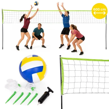 Movepro VS-5.7X2.3 saliekams volejbola un badmintona tīkls, 600x240 cm
