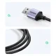 Ugreen CM475 USB 3.0 centrmezgls ar RJ-45 un USB-C PD, pelēks