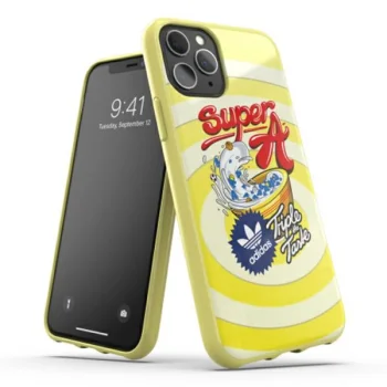 Adidas BODEGA vāciņš Apple iPhone 11 Pro, dzeltens