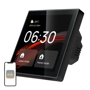 MOES CCP-TY-EU-LN-MS viedās mājas vadības panelis ar 4" LCD ekrānu Wi-Fi Zigbee