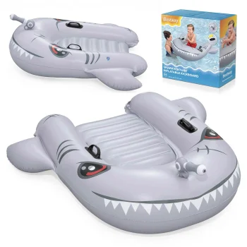 Piepūšamais peldēšanas dēlis bērniem Bestway Sharkventure 42073, 160 x 115 cm