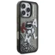 Karl Lagerfeld Liquid Glitter Choupette vāciņš iPhone 16 Pro Max - melns