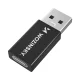 Wozinsky WAAC-01 USB-A uz USB-C OTG adapteris, 10 Gb/s, 3 A, melns