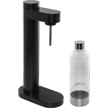 Gāzētā ūdens automāts Stelton Brus, melns metālisks