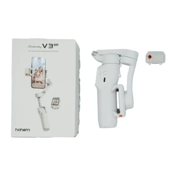 Viedtālruņa stabilizators Hohem iSteady V3 Ultra ar AI izsekošanu, balts