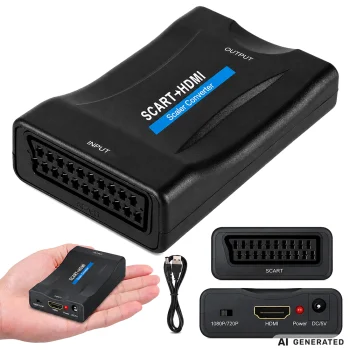 SCART uz HDMI adapteris un konverters Full HD
