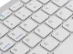 Bezvadu Bluetooth tastatūra datoriem, iPad, Mac, kompakta, balta