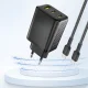 Dudao A29 GaN tīkla lādētājs 2x USB-C / 1x USB-A 65W, melns