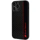 Audi Carbon Fiber Stripe vāciņš Apple iPhone 13 / 13 Pro melns