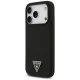 Guess iPhone 17 Pro Max vāciņš Silicone Triangle Logo MagSafe, melns