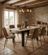 Izvelkams ēdamgalds 120-160x80 cm 4-6 personām, artisan ozols