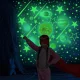 Fluorescējošas spīdošas zvaigžņu uzlīmes Planētas Kosmoss 453 gab