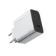 Cuktech 65W GaN tīkla lādētājs 2x USB-C, 1x USB-A, pelēks