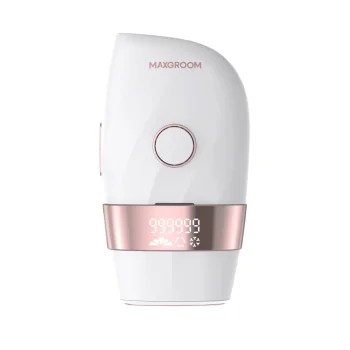 MAXGROOM JD-TM003 IPL fotoepilators ar dzesēšanu ICE, balts un rozā