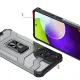 Hibrīda vāciņš Crystal Ring Case priekš Samsung Galaxy A72 4G ar gredzenu, melns