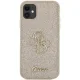 Guess iPhone 11 / Xr vāciņš Glitter Script Big 4G, zelta