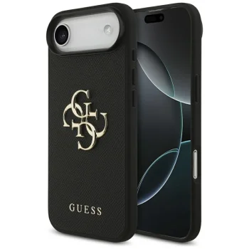 Guess Grained Big 4G & Classic Logo vāciņš iPhone Air - melns