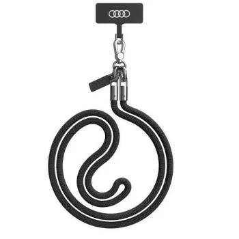 Audi universāla pleca siksniņa tālrunim 120cm x 6mm, melna