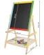Bērnu Divpusēja Magnētiskā Zīmēšanas Tāfele ar Piederumiem, 65cm | Children\'s Double-sided Drawing Board