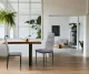 Velūra ēdamistabas krēslu komplekts 4 gab ModernHome, pelēks