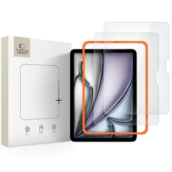 Tech-Protect Easy Set+ aizsargstikls iPad Air 11", 2 gab., caurspīdīgs