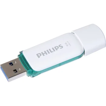 USB zibatmiņa Philips Snow Edition 8 GB USB 3.0, balta/zaļa