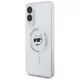 Karl Lagerfeld Samsung Galaxy S25 Edge vāciņš Metal Choupette Head MagSafe, balts