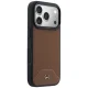Mercedes Leather Wood Effect Curve MagSafe vāciņš iPhone 17 Pro, brūns