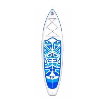 Piepūšamais SUP dēlis FunWater SUPFW05B Tiki 3.2 m ar piederumiem, zils-balts