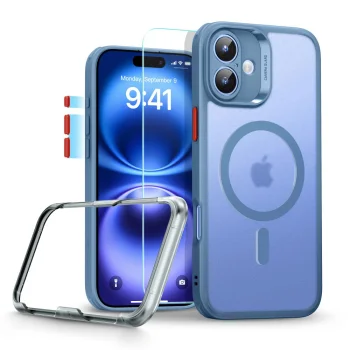 ESR Classic Pro Set Halolock MagSafe vāciņš iPhone 16, zils