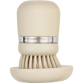 Trauku birste ar mazgāšanas līdzekļa dozatoru Brabantia Soft Beige