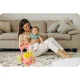 Ricokids RK-744 2-in-1 izglītojošs staigulis un panelis ar mūziku, rozā