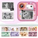 Wozinsky WDT-03 Bērnu Fotoaparāts Momentkamera ar Termoprinteri, Rozā | Children Instant HD Digital Print Camera