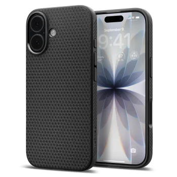 Spigen Liquid Air vāciņš iPhone 17, melns
