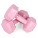Sešstūra hanteles MOVEPRO 2x2 kg, sārtas