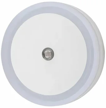 LED nakts lampiņa ar krēslas sensoru Balta