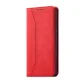 Atverams vāciņš Magnet Fancy Case priekš Samsung Galaxy S23+ ar statīvu un maku, sarkans