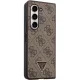 Guess Samsung Galaxy Z Fold 5 vāciņš Leather 4G Triangle Strass, brūns