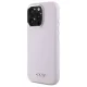 DKNY Liquid Silicone Small Metal Logo MagSafe vāciņš priekš iPhone 16 Pro Max 6.9\", Pink