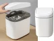Mini atkritumu tvertne ar atveramu vāku, 2L, balta