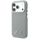 Karl Lagerfeld Saffiano Small Script MagSafe vāciņš iPhone 18 Pro / 17 Pro, bēšs